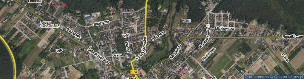 Zdjęcie satelitarne Północna ul.