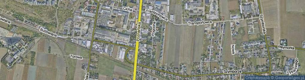 Zdjęcie satelitarne Pogodna ul.