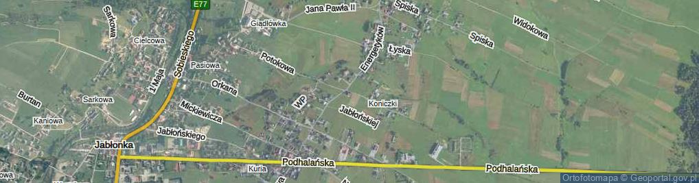 Zdjęcie satelitarne Potokowa ul.