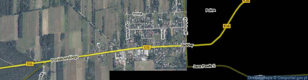Zdjęcie satelitarne Polskiego Października ul.