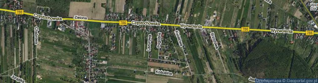 Zdjęcie satelitarne Pogodna ul.