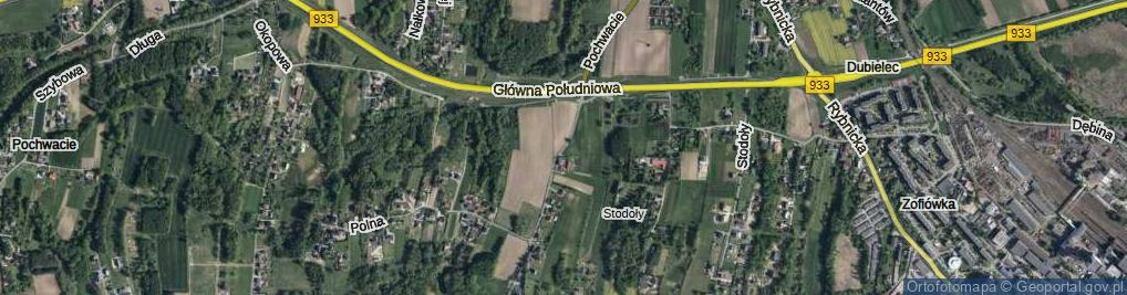 Zdjęcie satelitarne Pochwacie ul.