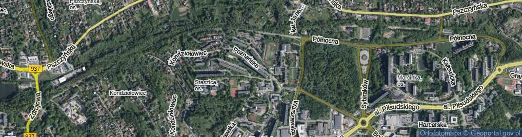 Zdjęcie satelitarne Poznańska ul.