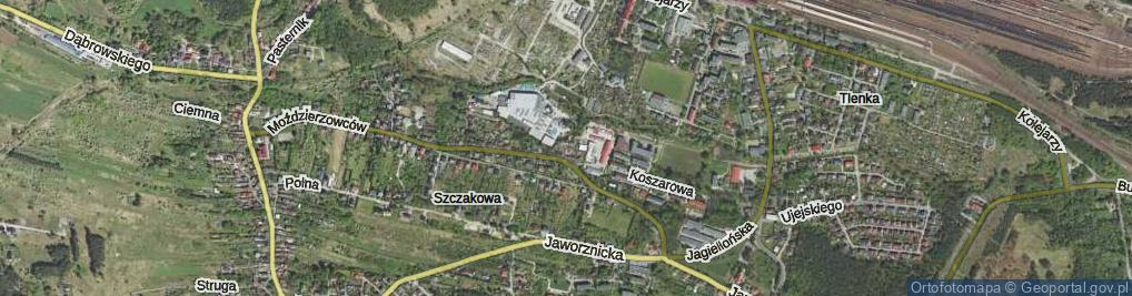 Zdjęcie satelitarne Pochyła ul.