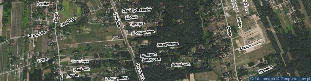 Zdjęcie satelitarne Poprzeczna ul.