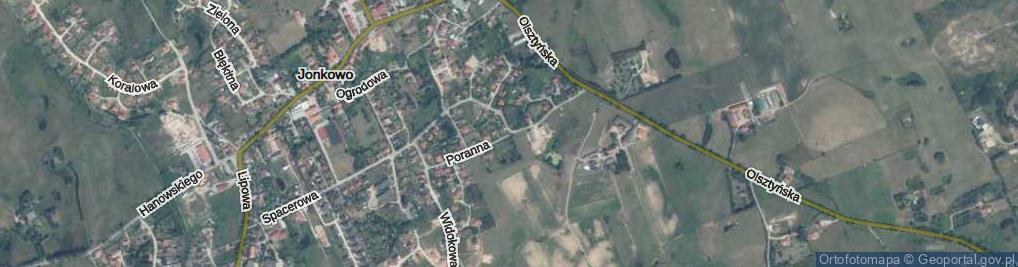 Zdjęcie satelitarne Poranna ul.