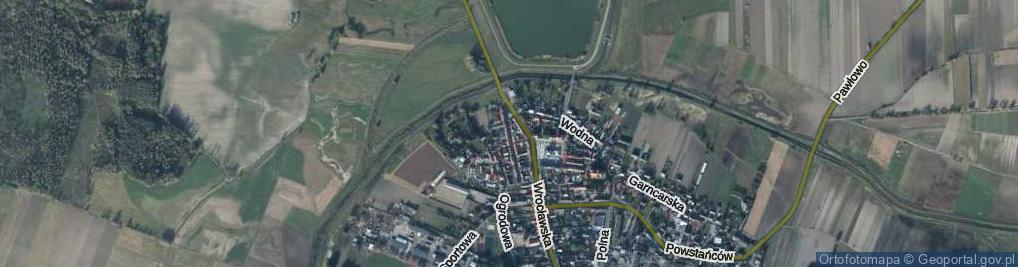 Zdjęcie satelitarne Podgórna ul.