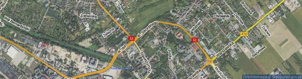 Zdjęcie satelitarne Pomorska ul.