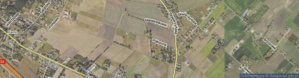 Zdjęcie satelitarne Północna ul.