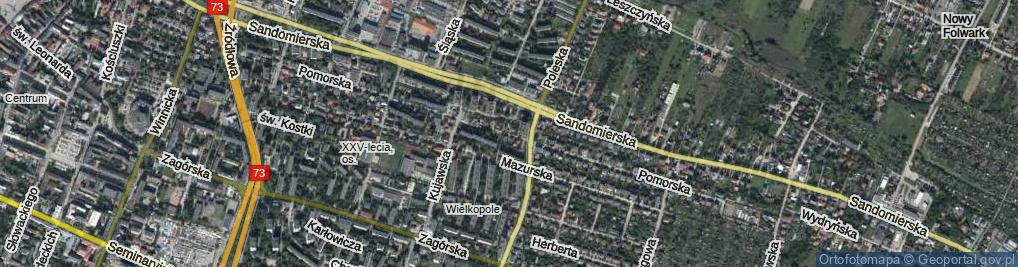 Zdjęcie satelitarne Pomorska ul.