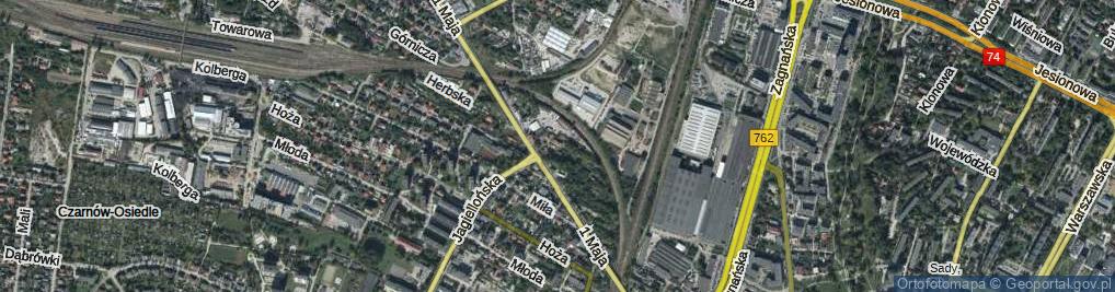 Zdjęcie satelitarne Podwalna ul.