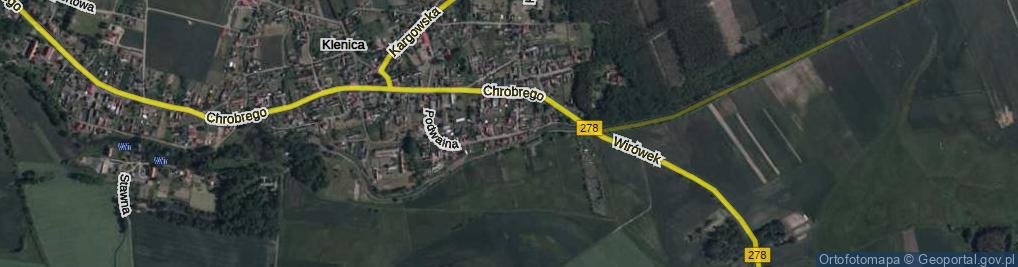 Zdjęcie satelitarne Podwalna ul.