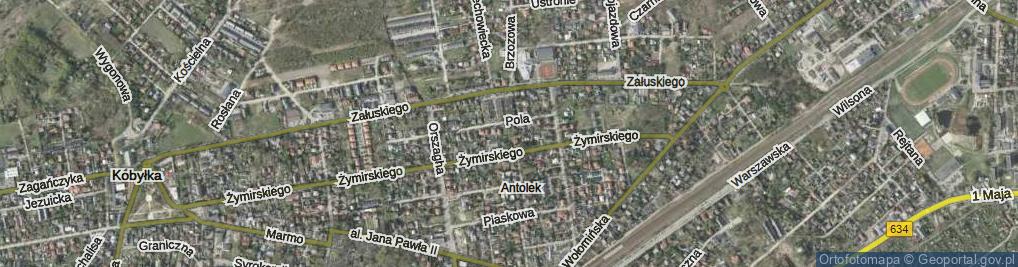 Zdjęcie satelitarne Pola Wincentego ul.