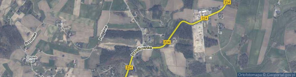 Zdjęcie satelitarne Poprzeczna ul.