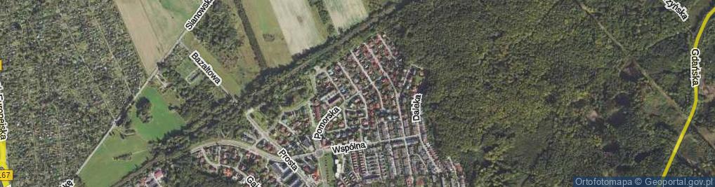 Zdjęcie satelitarne Pomorska ul.