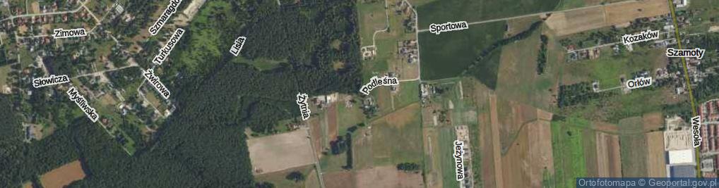 Zdjęcie satelitarne Podleśna ul.