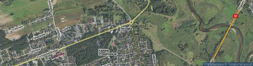 Zdjęcie satelitarne Powstańców 1863 r. ul.