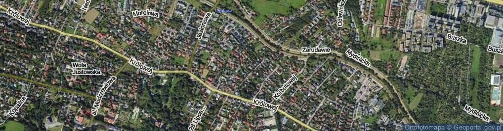 Zdjęcie satelitarne Podłącze ul.