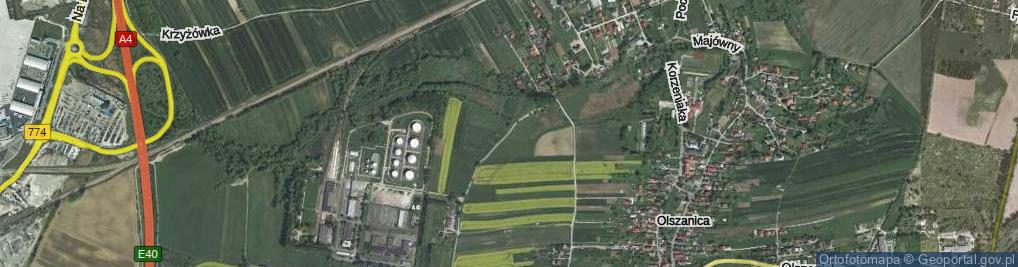 Zdjęcie satelitarne Powstania Styczniowego ul.