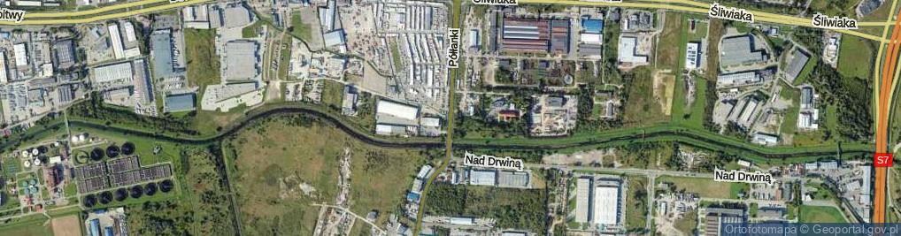 Zdjęcie satelitarne Półłanki ul.