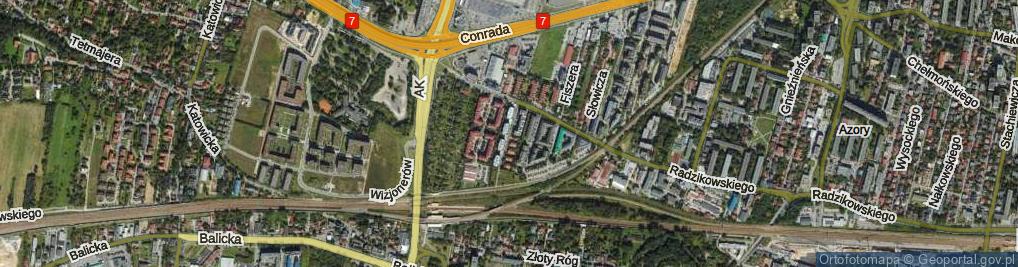 Zdjęcie satelitarne Podkowińskiego Władysława ul.