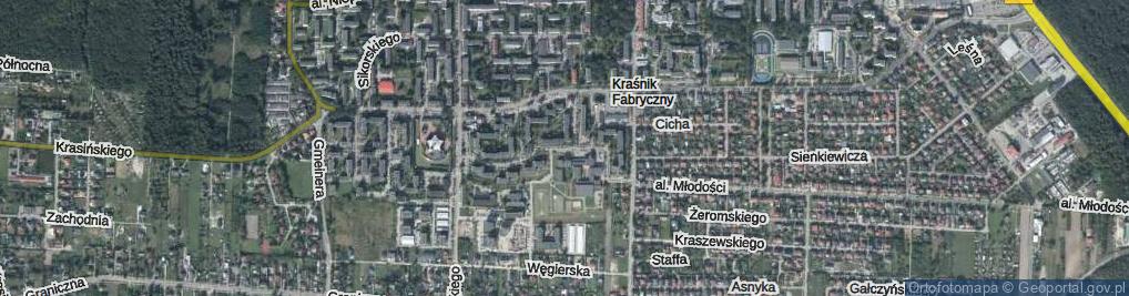 Zdjęcie satelitarne Popiełuszki Jerzego, bł. ks. ul.