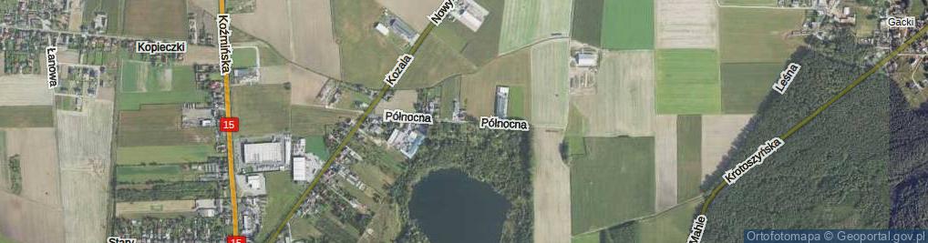 Zdjęcie satelitarne Północna ul.