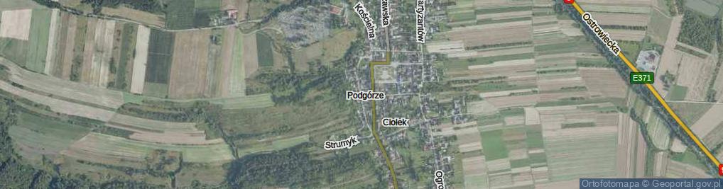 Zdjęcie satelitarne Podgórze ul.