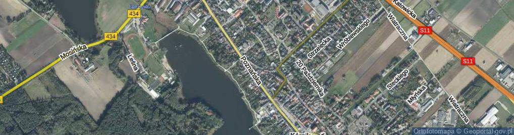 Zdjęcie satelitarne Poprzeczna ul.