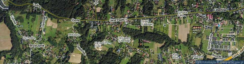 Zdjęcie satelitarne Pogórze ul.