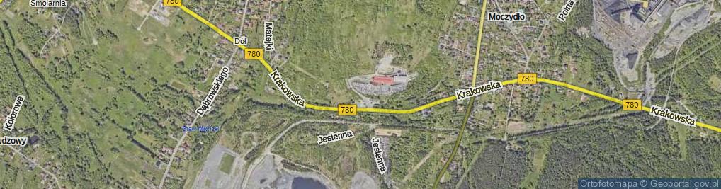 Zdjęcie satelitarne Podhalańska ul.