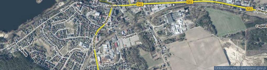 Zdjęcie satelitarne Poświętna ul.