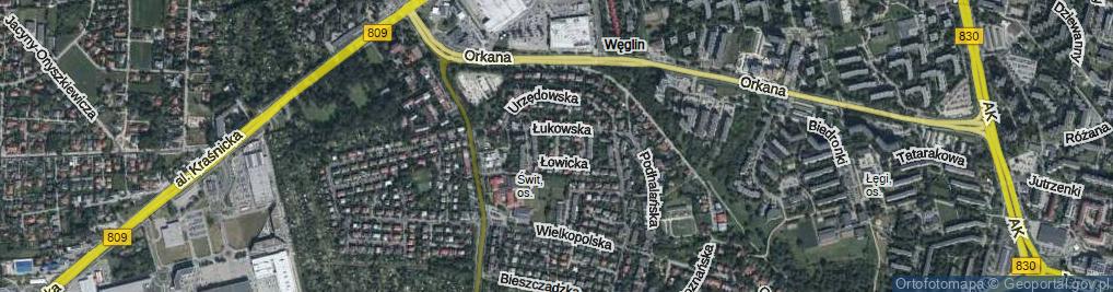 Zdjęcie satelitarne Pomorska ul.