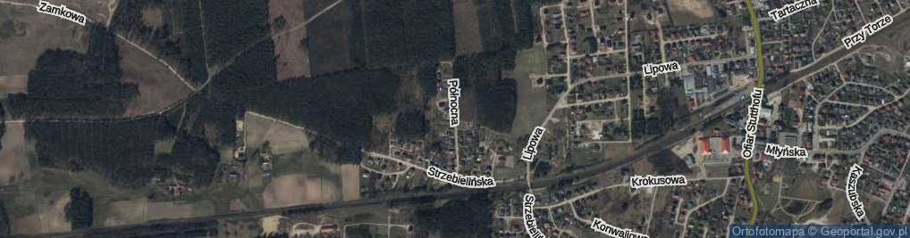 Zdjęcie satelitarne Północna ul.