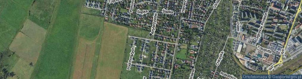 Zdjęcie satelitarne Powstańców Warszawy ul.