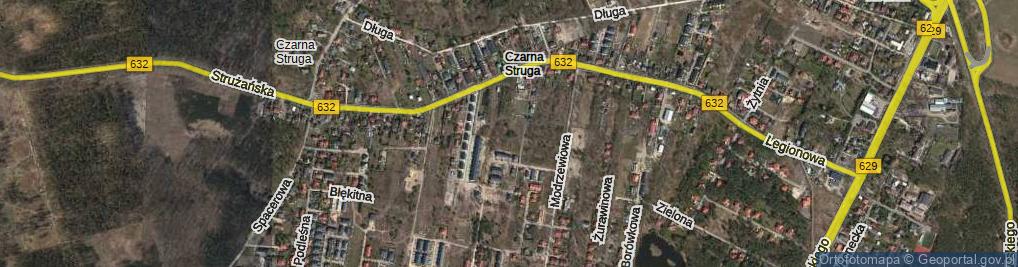 Zdjęcie satelitarne Pomarańczowa ul.