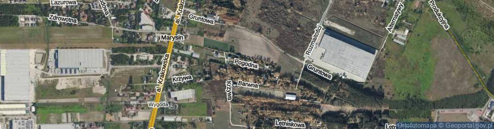 Zdjęcie satelitarne Pogodna ul.