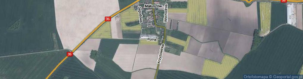 Zdjęcie satelitarne Polna ul.