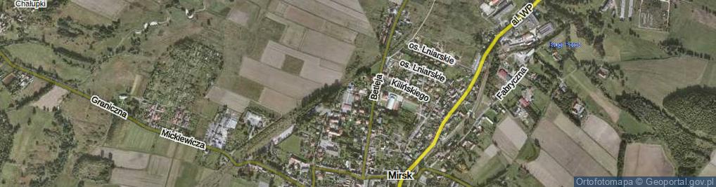 Zdjęcie satelitarne Podkolejowa ul.