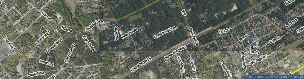 Zdjęcie satelitarne Poniatowskiego ul.