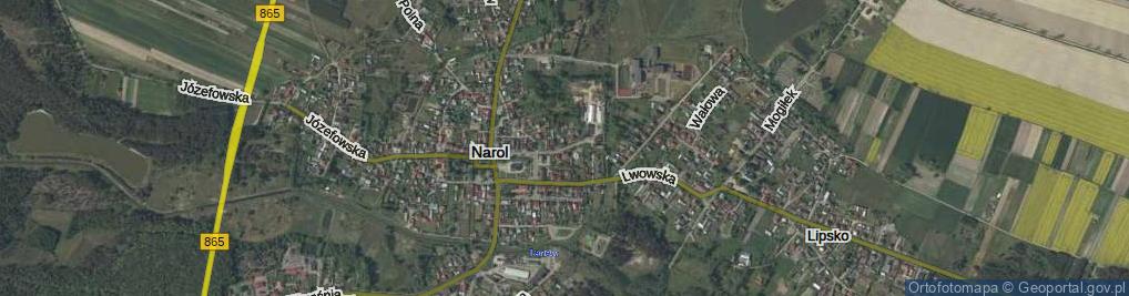 Zdjęcie satelitarne Podzamcze ul.