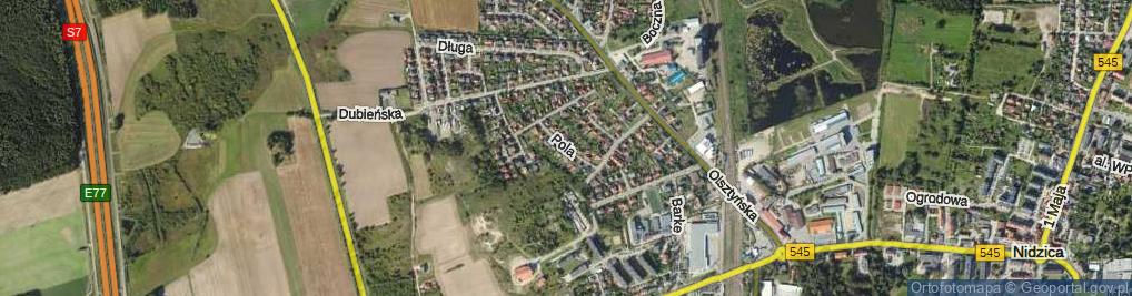 Zdjęcie satelitarne Pola Wincentego ul.