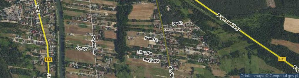 Zdjęcie satelitarne Potocka ul.