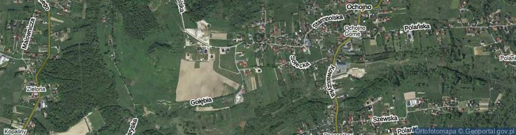 Zdjęcie satelitarne Podegrodzie ul.