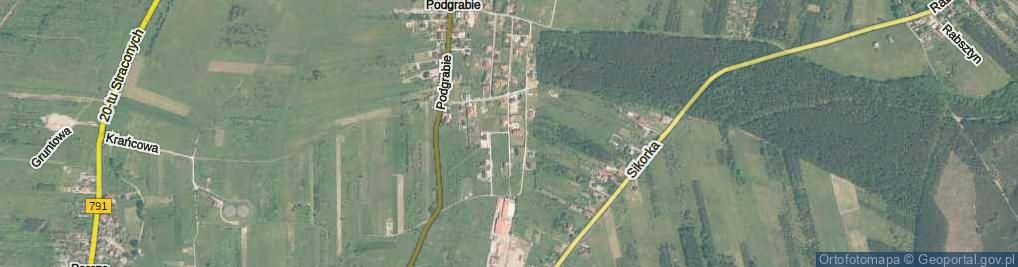 Zdjęcie satelitarne Polne Wzgórze ul.