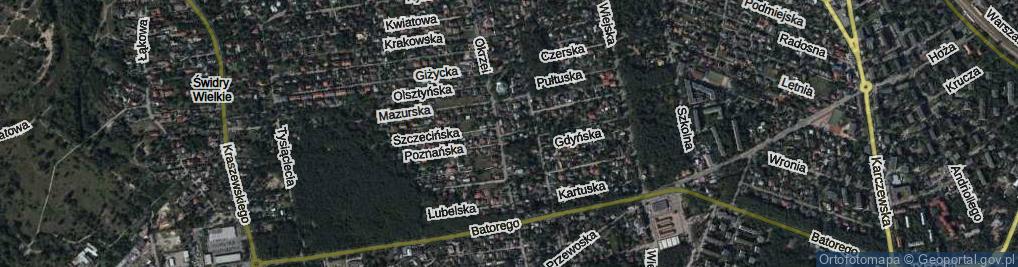 Zdjęcie satelitarne Poznańska ul.