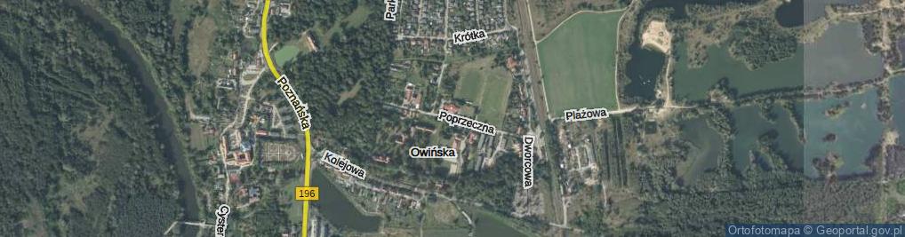 Zdjęcie satelitarne Poprzeczna ul.