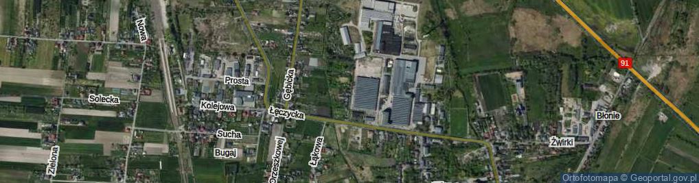 Zdjęcie satelitarne Północna ul.