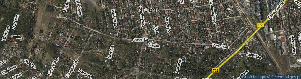 Zdjęcie satelitarne Pomorska ul.