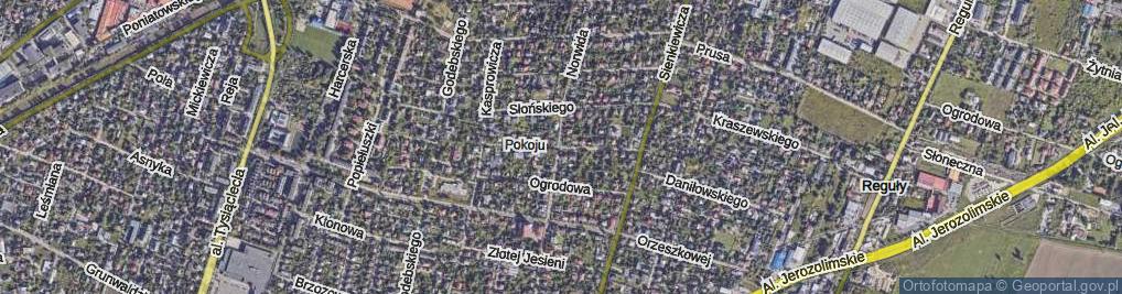 Zdjęcie satelitarne Pokoju ul.